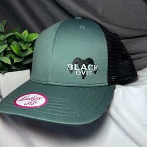 NWOT Blackovis Women’s Silicone Logo Trucker Hat